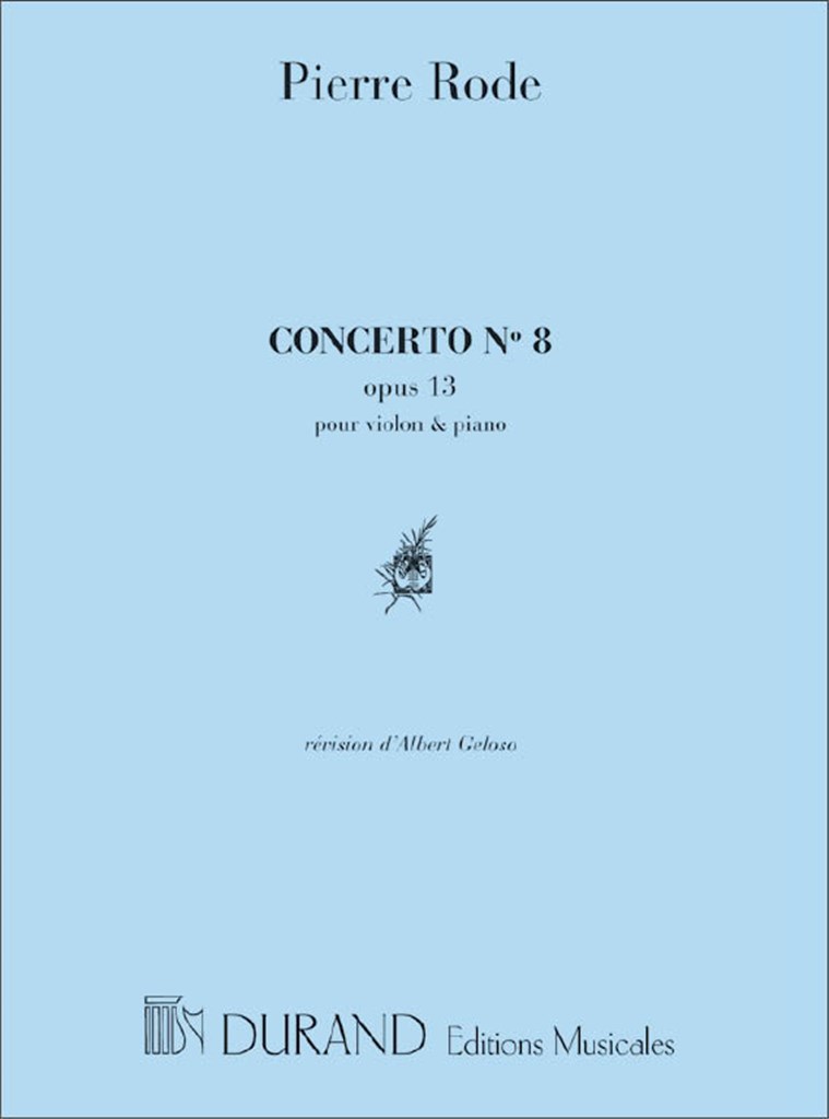 Concerto N. 8, Pour Violon Et Piano (Geloso)